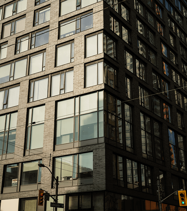 closeup of 328 Adelaide building