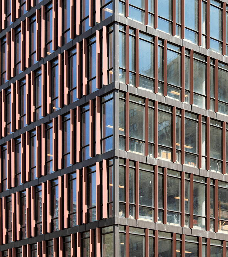 close up of the Amberley building