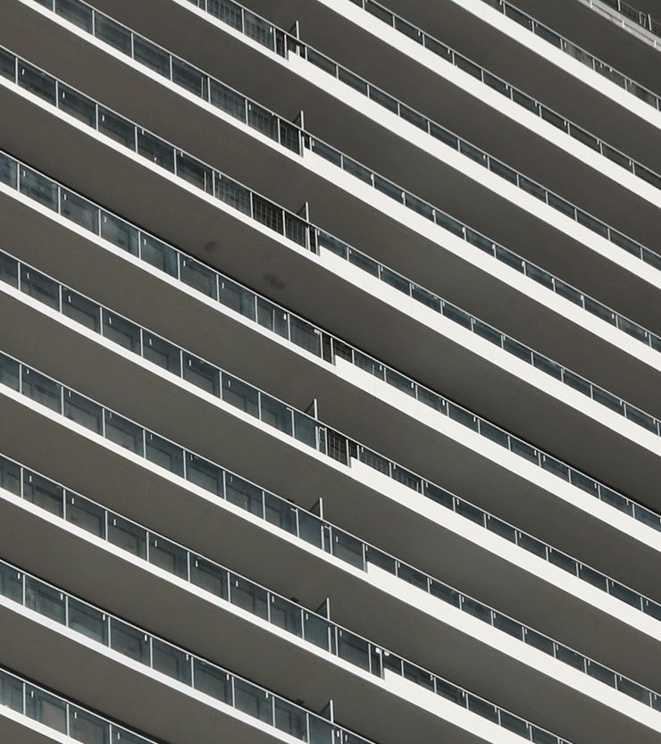 close up of Opus Omega Building